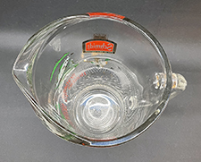 Inside of pitcher.