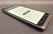 Droid Turbo front bottom photo.