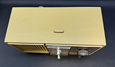 Top view of clock radio.