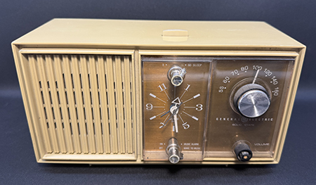 Front side view of radio.